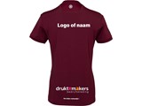 Indian Maharadja Jaipur Women Performance Tee BORDEAUX (met sponsorlogo of naam)