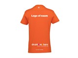 Indian Maharadja Jaipur Women Performance Tee ORANGE (met sponsorlogo of naam)
